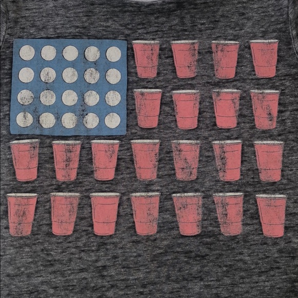 Zoe+Liv American Flag Pong Graphic Tee - Picture 3 of 4